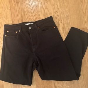 Levi’s Black Wedgie Straight Jeans